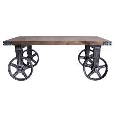 The illusion gray wood and brushed silver coffee table from armen living from armen living is the premier coffee table for your living room area! Armen Living Trego 40 In Industrial Gray Medium Rectangle Wood Coffee Table With Wheels Lctgcosbpi The Home Depot Industrial Coffee Table Coffee Table Grey Coffee Table Wood