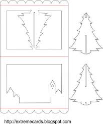 You could also do the tree in white paper and add snowflakes around it like it's outside. 3d Christmas Tree Pop Up Card Tutorial