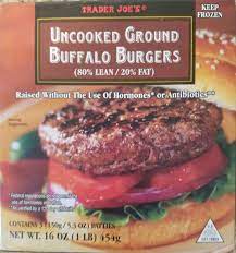 Trader Joe's Ground Buffalo Burgers - Becomebetty.com
