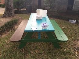 Picnic table in front yard. Then We Asked The Neighbors To Come Gindi Vincent
