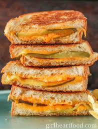 Pickle Grilled Cheese Sandwich Girl Heart Food