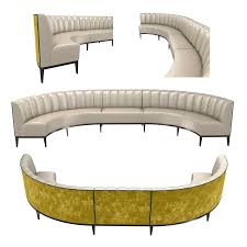 Tailored corner pleat skirts lift to reveal an open space beneath each seat, perfect for concealing a storage basket filled with table linens in the dining area or extra outer wear in the entry or mudroom. Sofa And Chair Company Bespoke Rounded Modular Sofa Banquette 3d Model 3d Model 22 Stl Obj Fbx Dwg 3ds Unknown Max Free3d