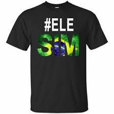 Details About Black Navy Ele Sim Bolsonaro Presidente 2018 Brazil Elesim Usa Size T Shirt En1