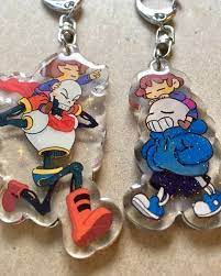 Sans And Frisk Or Papyrus And Frisk Ooo 2 5 Inches Sans Is 2 Inches Because He S Shorter Coated In Durab Undertale Undertale Au Undertale Clothes