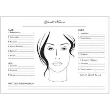 Face Chart Book Pad For Makeup Artists Makeup Face Charts Face Chart Makeup Drawing