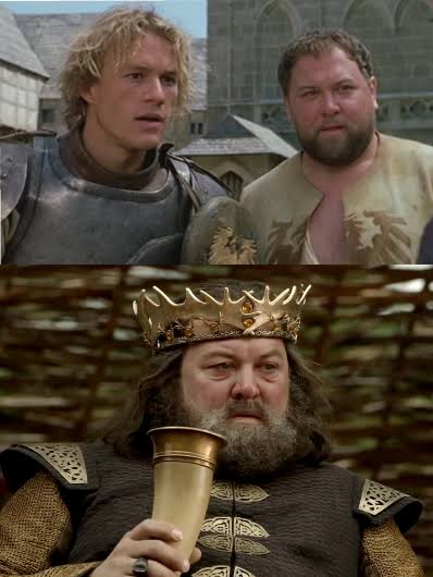 Shared Universe? Haven't seen a Knights Tale in a long time. Was watching  it last weekend and saw Roland and was like hey there is Robert Baratheon.  I guess Roland Changed his
