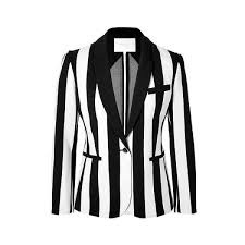 Full figure bras, racerback bras, push up bras, strapless bras Demi Lovato Maje Striped Blazer In Black White Striped Blazer Black N White Blazer Black And White Jacket