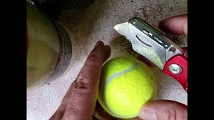 Find foam, red, orange, and green balls, all designed to suit young ones from 3 years to slightly over 13 years of age. How To Cut Holes In Tennis Balls For Walkers Chairs Etc The Common Sense Way Youtube