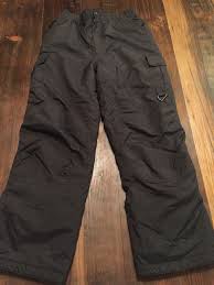 boys girls rawik black ski snowboarding pants size large