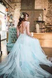 Romantic Industrial Aqua And Grey Wedding Ideas Irish Wedding Dresses Aqua Wedding Dress Blue Wedding Dresses