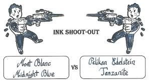 There is a swimming pool and a coin operated laundry in the well maintained complex. Ink Shoot Out Mont Blanc Midnight Blue Vs Pelikan Edelstein Tanzanite Inkxplorations