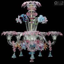 4079 purple murano glass chandelier. Chandelier Spring Flowers Floral Murano Glass