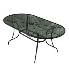 Wrought Iron Green Oval Patio Dining Table W3929 3872 Gr The Home Depot Patio Dining Table Patio Dining Wrought Iron Dining Table