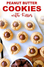 Thumbprint Hershey Kiss Cookies Recipe Recipe Holiday Desserts Peanut Butter Kiss Cookies Recipe Kiss Cookie Recipe