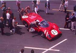 On the track ferrari's dominance was as big as ever both in the prototype and gt class, but across the atlantic ocean a scheme was designed to break the scuderia's stronghold. Photograph Ferrari 330 P3 No 21 Le Mans 1966 David Thomas Motoring Books