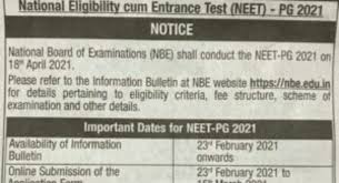Neet pg 2021 application form can be filled till 15th march 2021. Neet Pg Admission Form 2021 Get Admission