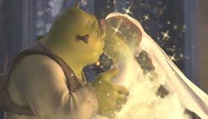 It made the assumption that it made no sense for the ogres of fiona's resistance to be included at the end of shrek forever after since shrek should have returned to his original. Why Didn T Fiona Have That True Love S Kiss Special Effects In Shrek Forever After Science Fiction Fantasy Stack Exchange