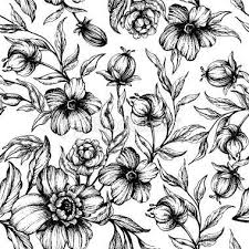 Black And White Floral Patterns To Draw Draw Flower Patterns Black And White Floral Patterns Black And White Floral Pattern Simple Flower Pattern Flower Print Pattern Flower Drawing Trendy Flowers