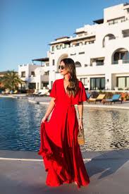Red Wrap Maxi Dress Red Dress Outfit Red Dress Maxi Red Wrap Dress