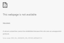 Err_ssl_obsolete_cipher unsupported protocol the client and server don't support a common ssl protocol version or cipher suite. Aix System Engineer Guide Err Ssl Version Or Cipher Mismatch For Hmc