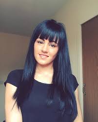 25 Midnight Blue Hair Ideas That Will Inspire Your Next Moody Look Midnight Blue Hair Midnight Blue Hair Dye Black Ponytail Hairstyles