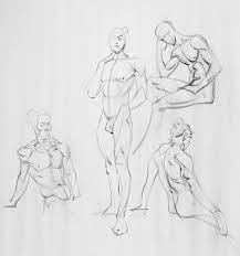 Male Quicksketches Figure Drawing Pencil Drawings Of Love Sketches
