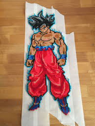 Hama Beads Goku Dotrina Egoista Nerdy Perler Beads Perler Bead Art Pokemon Bead