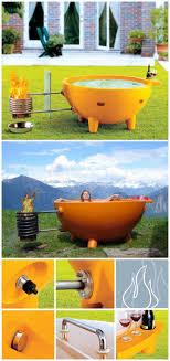 This Eye Catching Wood Burning Fire Hot Tub Not Only Amazes Your Guests But Makes A Statement As Well Requires No Electric Outdoor Tub Hot Tub Outdoor Outdoor