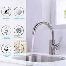 Brushed nickel versus chrome finish. Crea Bar Sink Faucet Bathroom Kitchen Faucet Brushed Nickel Single Hole Stainless Steel Delta Pre Wet Small Mini Restroom Bath Utility Marine Faucet Farmhouse Vanity Lavatory Faucets Outdoor Pricepulse