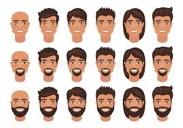 In women it can cause facial hair. Set Of Mens Avatars With Various Hairstyle Long Or Short Hair Bald With Beard Or Without Stock Vector Illustration Of Avatar Icon 140018863