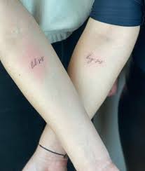 These grown up disney tattoos for grown up sisters who are still young at heart. Lil Sis And Big Sis Matching Tattoo For Sisters