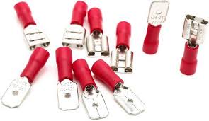 There are several different types of crimp terminals that require different tools, and they should always be sealed. Rpi Shop Male Female Spade Bullet Wire Connector Electrical Crimp Terminals Fdd 1 250 Mdd 1 250 Each 50 Pcs Each Pack Of 100 Pcs Red Bullet Wire Connector Wire Connector Price