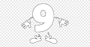 For boys and girls, kids and adults, teenagers and toddlers, preschoolers and older kids at school. Drawing Number Coloring Book 0 Illustration Number 9 Coloring Page Angle White Png Pngegg