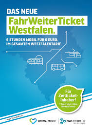 Fahrweiterticket Westfalen Fur 6 Euro 6 Stunden Durch Ganz Westfalen Mobiel