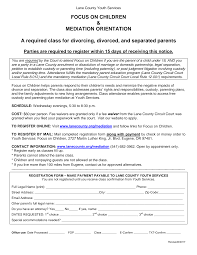 Welcome to floridaparentingclass.com your online parenting course provider a parenting course (or sometimes called divorce class) is required by the state of florida for parents or the concerned parties to obtain a divorce when there are children involved. Https Www Lanecounty Org Userfiles Servers Server 3585797 File Government County 20departments Health 20and 20human 20services Youth 20services Family 20mediation Focus 20on 20children Ys Registration 20form Pdf