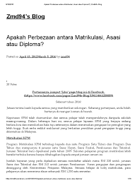 Biasanya 6 laluan ini yang dipilih budak lepasan spm. Apakah Perbezaan Antara Matrikulasi Asasi Atau Diploma Zmd94 S Blog