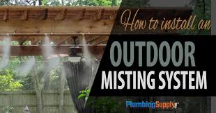 how to install an outdoor misting system
