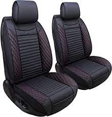 Amazon's choicefor kia optima accessories. Amazon Com Aierxuan Front Drive Seat Covers Leather Car Seat Protector Waterproof Cushion Universal Fit Honda Accord Civic Kia Soul Optima Amanti Ford Forte Nissan Altima Highlander 2 Pcs Front Black Red Automotive