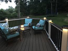 Solar Post Cap Light For Trex Transcend Post Sleeves By Ultra Bright Solar Post Caps Solar Deck Lights Outdoor Deck Decorating