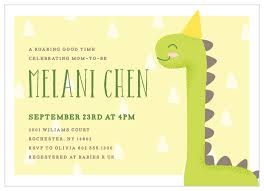 Dinosaur Baby Shower Invitations Match Your Color Style Free