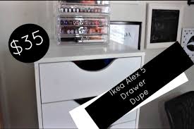 35 Ikea Alex 5 Drawer Dupe Affordable Makeup Collection Storage Ikea Alex Drawers Ikea Alex Makeup Collection Storage