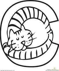 Letter C Coloring Page Animal Alphabet Animal Alphabet Letters Letter C Coloring Pages