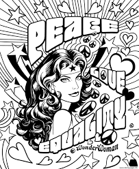 Peace coloring pages for kids. My Girl Power Peace Love Equality By Sarah Parvis Coloring Pages Printable