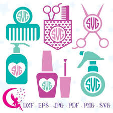 Hairdresser Svg Hairdresser Tools Hair Stylist Monogram Hairdressing Clipart 0 16f Hairdresser Hair Projects Monogram Frame