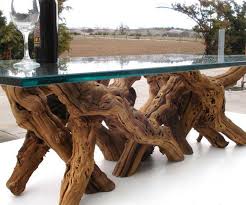 Grape Vine Coffee Table Tree Trunk Table Trunk Table Glass Dining Table