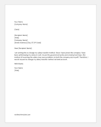 Maybe you would like to learn more about one of these? Request Letter To Change Salary Transfer Method Via Bank Account Word Excel Templates