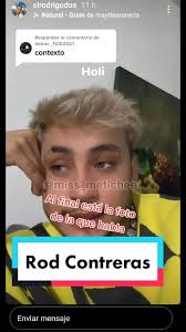 Actualización sobre Rod Contreras y su nueva cuenta