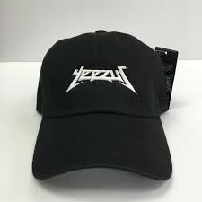 Yeezus Embroidered Glastonbury Unstructured Dad Cap Hat Black 350 Yeezy Kanye Ulzzang Fashion Caps Hats Outfit Accessories