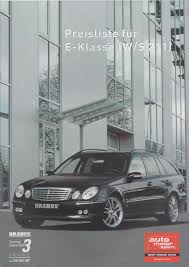 Mercedes Benz E Class Brabus Tuning 20 Page Pricelist Brochure 01 2007 German In 2020 Merc Benz Cars For Sale Car