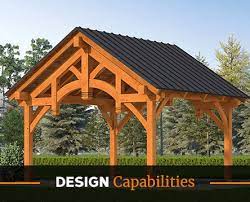 Our timber frame pavilions, crafted in our ellington ct facility, are authentic post & beam, with timbers connected. Timber Frame Pavilion Kits Pergola Kits Dc Structures
